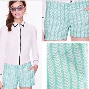 J.Crew 3” Chino Shorts in Herringbone Print